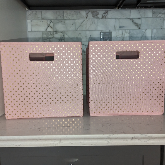 Pillowfort Storage & Organization Pillowfort Pink And Gold Storage